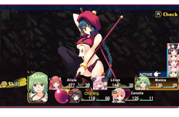 Dungeon Travelers 2: The Royal Library mit Kampfamazonen