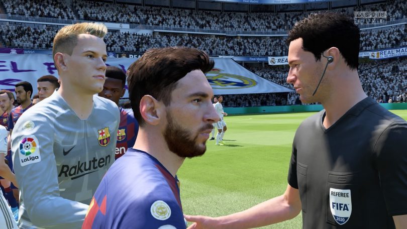 FIFA 20 Review - Verpixelte Grafik in FIFA 20 - Die Augen sehen unrealistisch aus